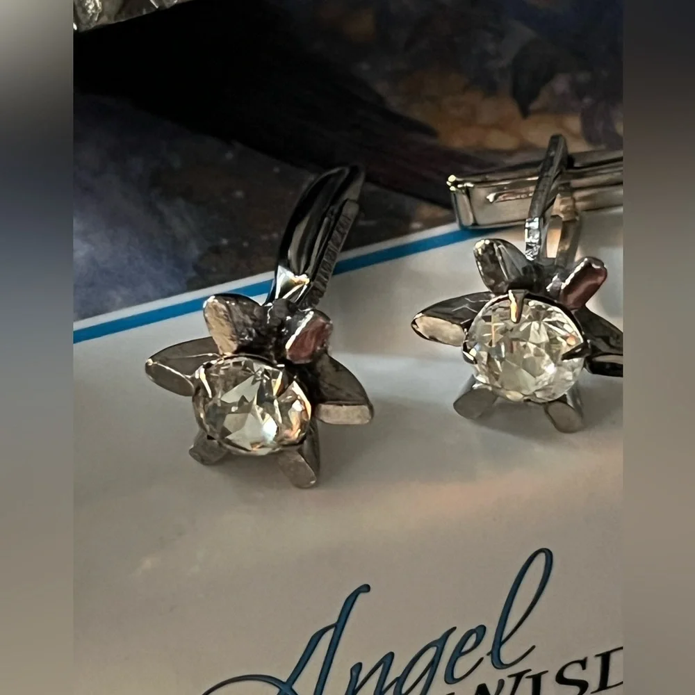Vintage Art Deco Inspired Crystal Unisex Starlight Cuff Links